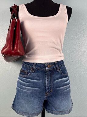 Y2K Vintage l.e.i. Jeans Médium Wash Faded Denim Shorts Women’s Size XS